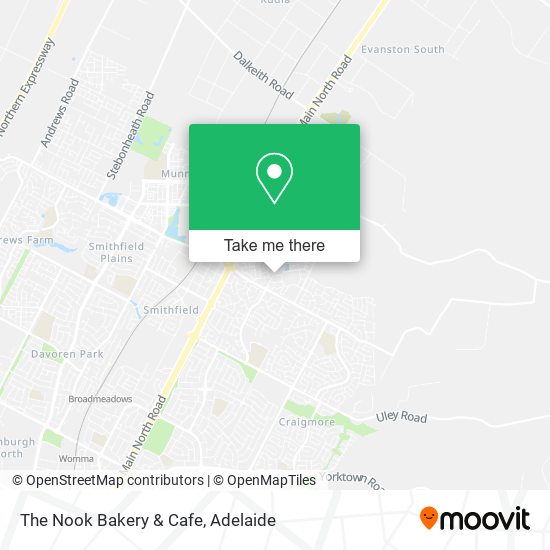 Mapa The Nook Bakery & Cafe