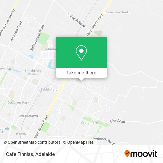 Cafe Finniss map