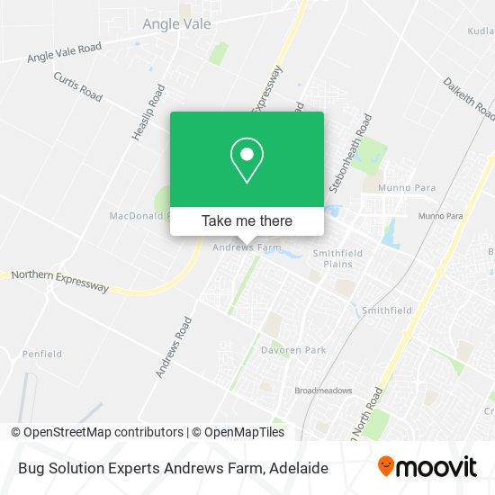 Bug Solution Experts Andrews Farm map