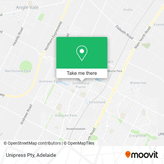 Unipress Pty map