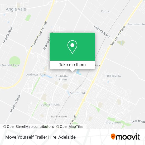 Mapa Move Yourself Trailer Hire