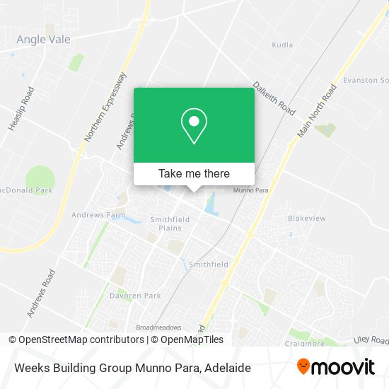 Weeks Building Group Munno Para map