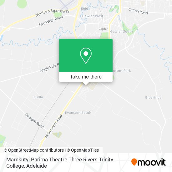 Marnkutyi Parirna Theatre Three Rivers Trinity College map