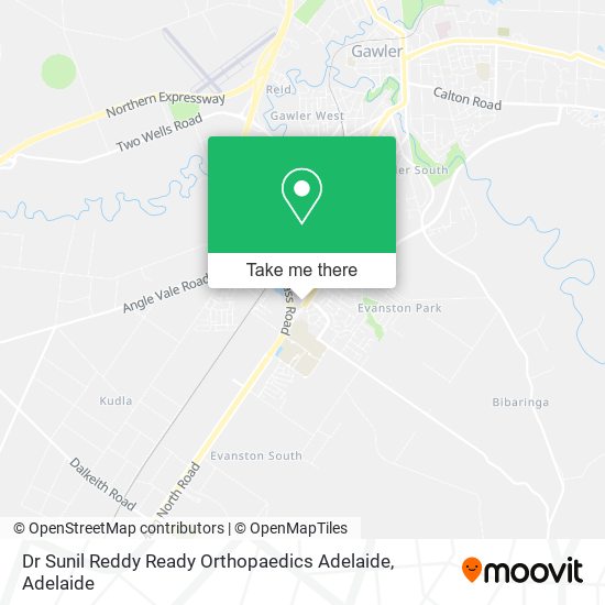 Mapa Dr Sunil Reddy Ready Orthopaedics Adelaide