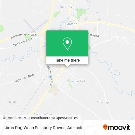 Mapa Jims Dog Wash Salisbury Downs