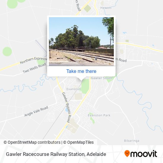 Mapa Gawler Racecourse Railway Station