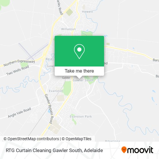 Mapa RTG Curtain Cleaning Gawler South