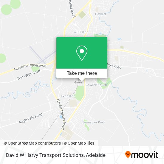 David W Harvy Transport Solutions map