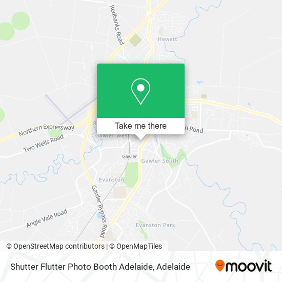 Shutter Flutter Photo Booth Adelaide map