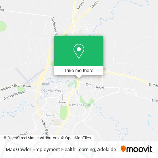 Mapa Max Gawler Employment Health Learning