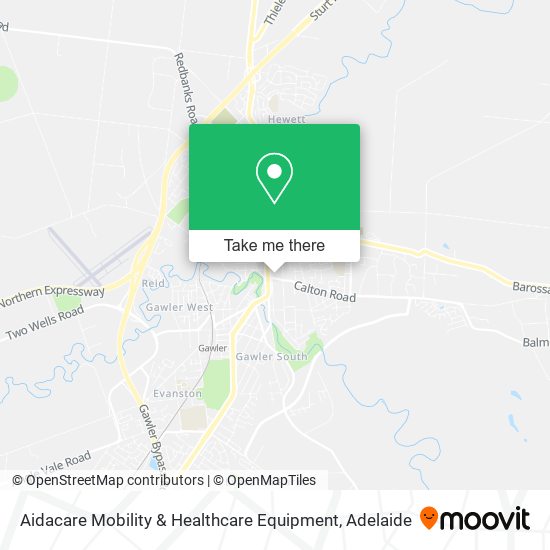 Aidacare Mobility & Healthcare Equipment map
