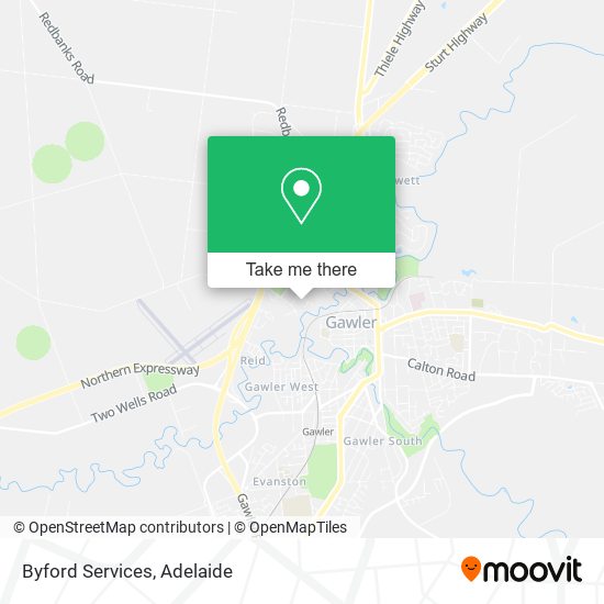 Mapa Byford Services