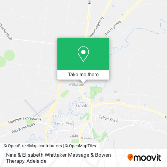 Nina & Elisabeth Whittaker Massage & Bowen Therapy map