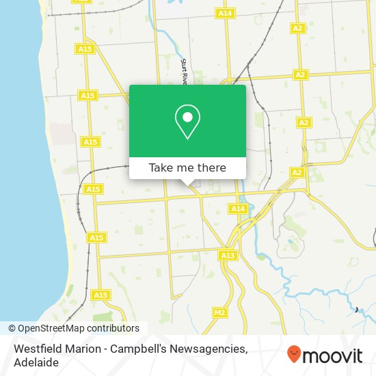 Westfield Marion - Campbell's Newsagencies map