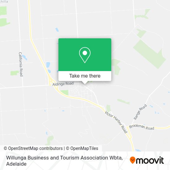 Willunga Business and Tourism Association Wbta map