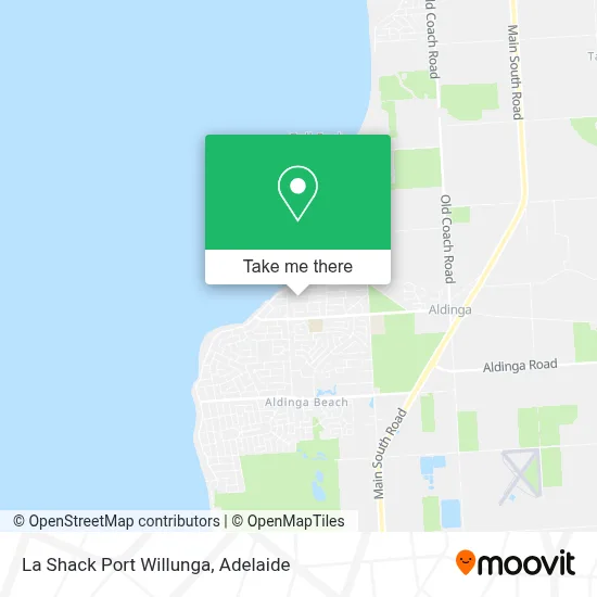 Mapa La Shack Port Willunga