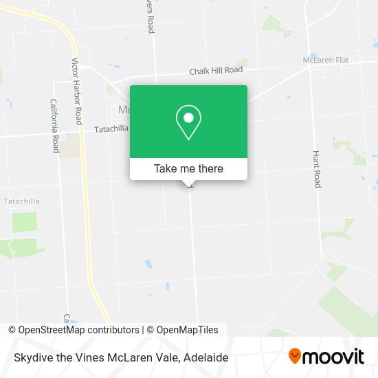 Skydive the Vines McLaren Vale map