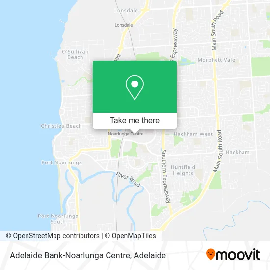 Mapa Adelaide Bank-Noarlunga Centre