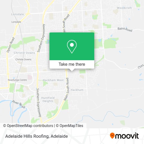 Adelaide Hills Roofing map