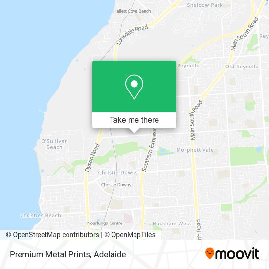 Premium Metal Prints map