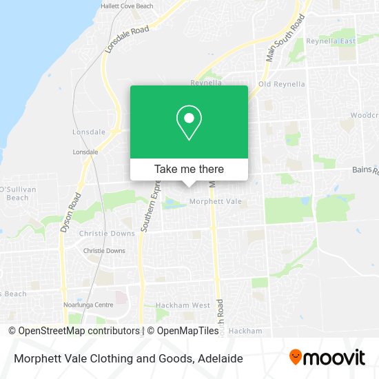 Morphett Vale Clothing and Goods map