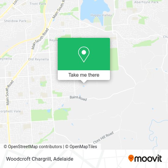 Woodcroft Chargrill map