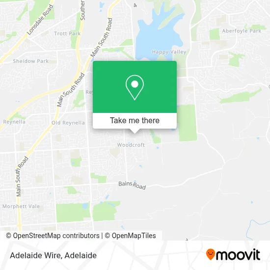 Mapa Adelaide Wire