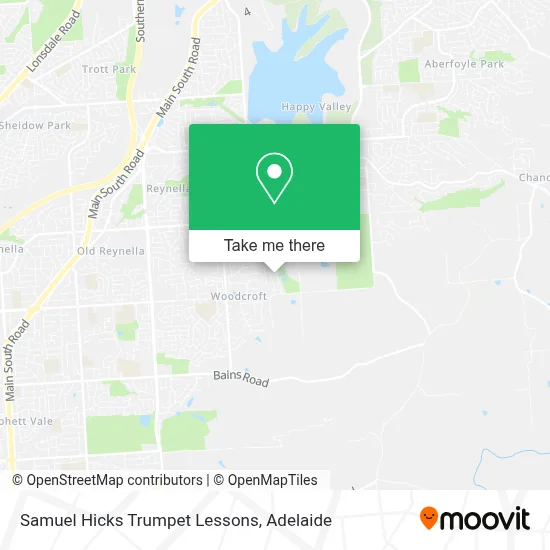 Mapa Samuel Hicks Trumpet Lessons