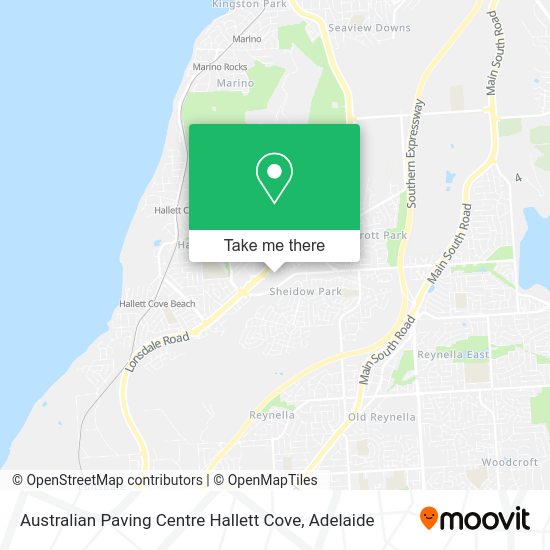 Australian Paving Centre Hallett Cove map