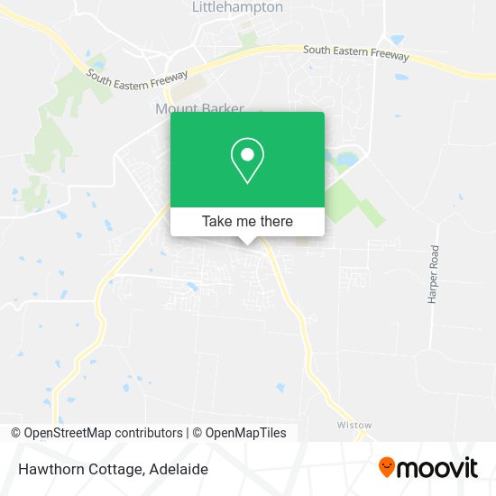 How to get to Hawthorn Cottage in Mount Barker by bus?