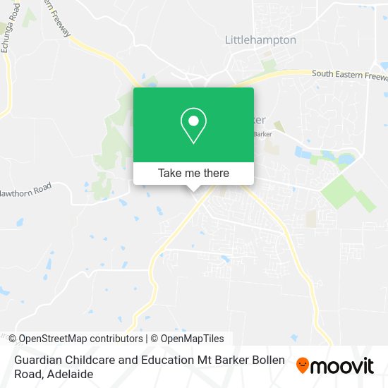 Guardian Childcare and Education Mt Barker Bollen Road map