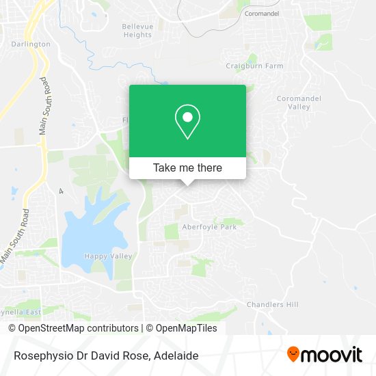 Rosephysio Dr David Rose map