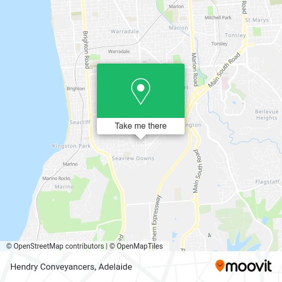Hendry Conveyancers map