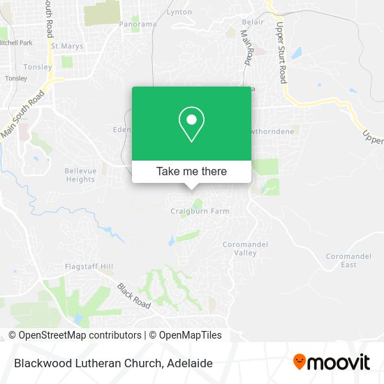 Blackwood Lutheran Church map