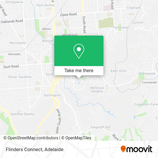 Flinders Connect map