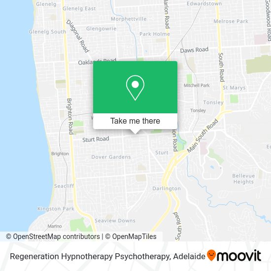 Regeneration Hypnotherapy Psychotherapy map