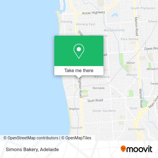 Simons Bakery map
