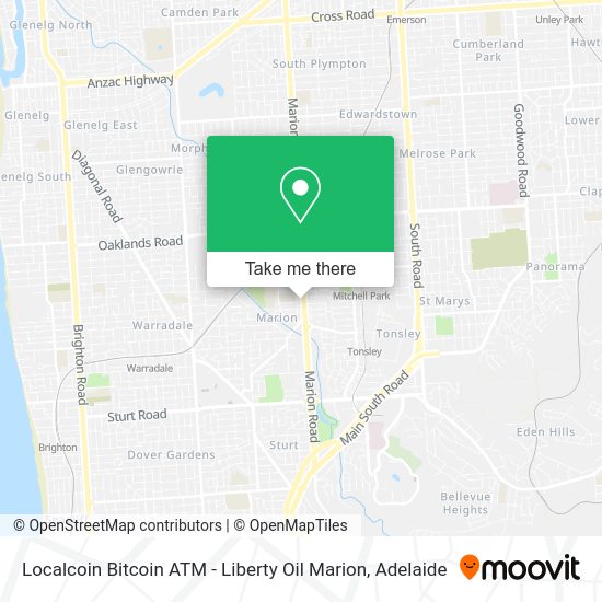 Localcoin Bitcoin ATM - Liberty Oil Marion map