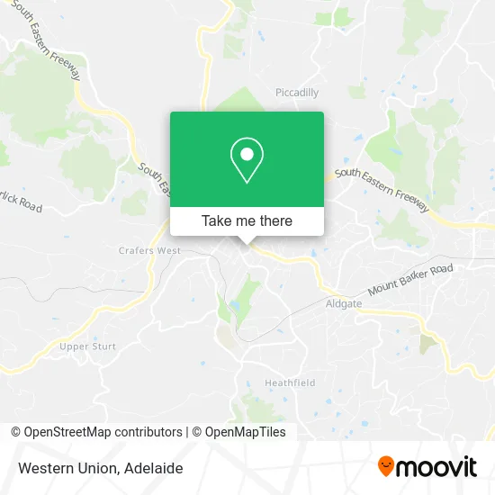Western Union map
