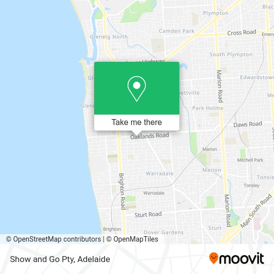 Show and Go Pty map