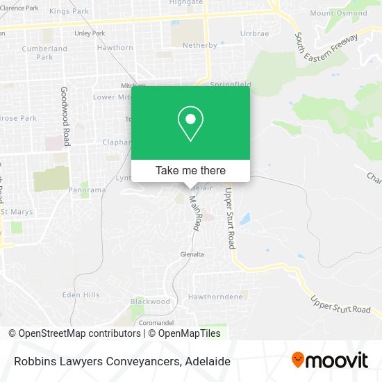 Robbins Lawyers Conveyancers map