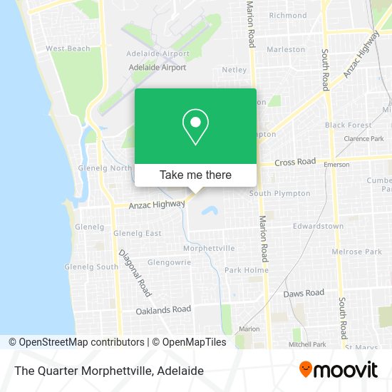 The Quarter Morphettville map