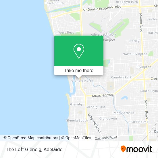 The Loft Glenelg map