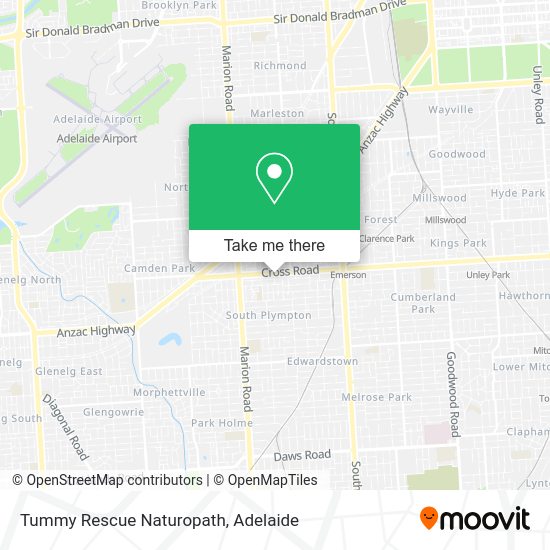 Tummy Rescue Naturopath map