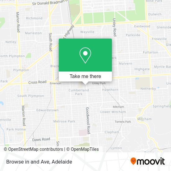 Browse in and Ave map