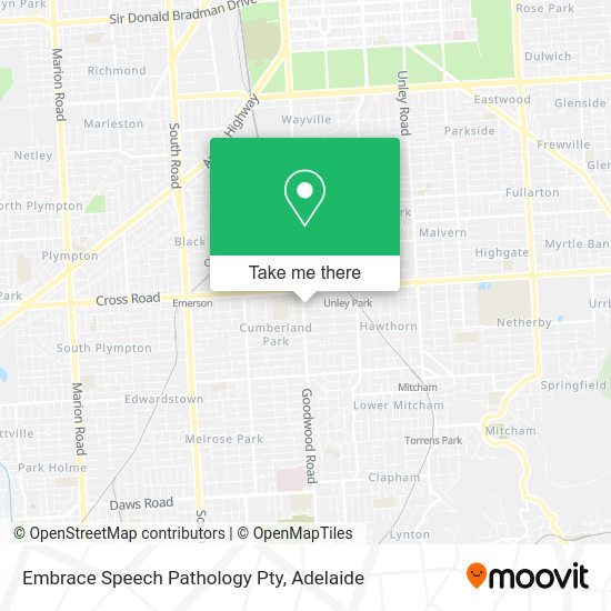 Embrace Speech Pathology Pty map