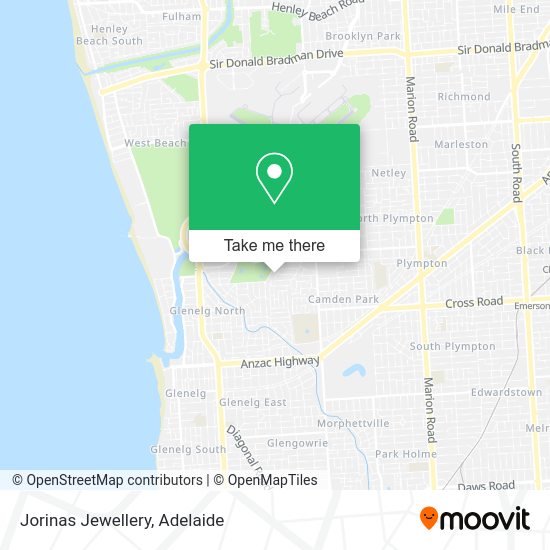 Jorinas Jewellery map