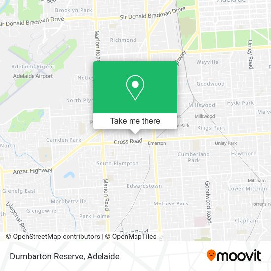 Dumbarton Reserve map