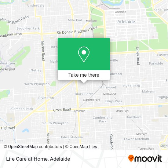 Life Care at Home map