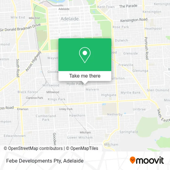 Mapa Febe Developments Pty